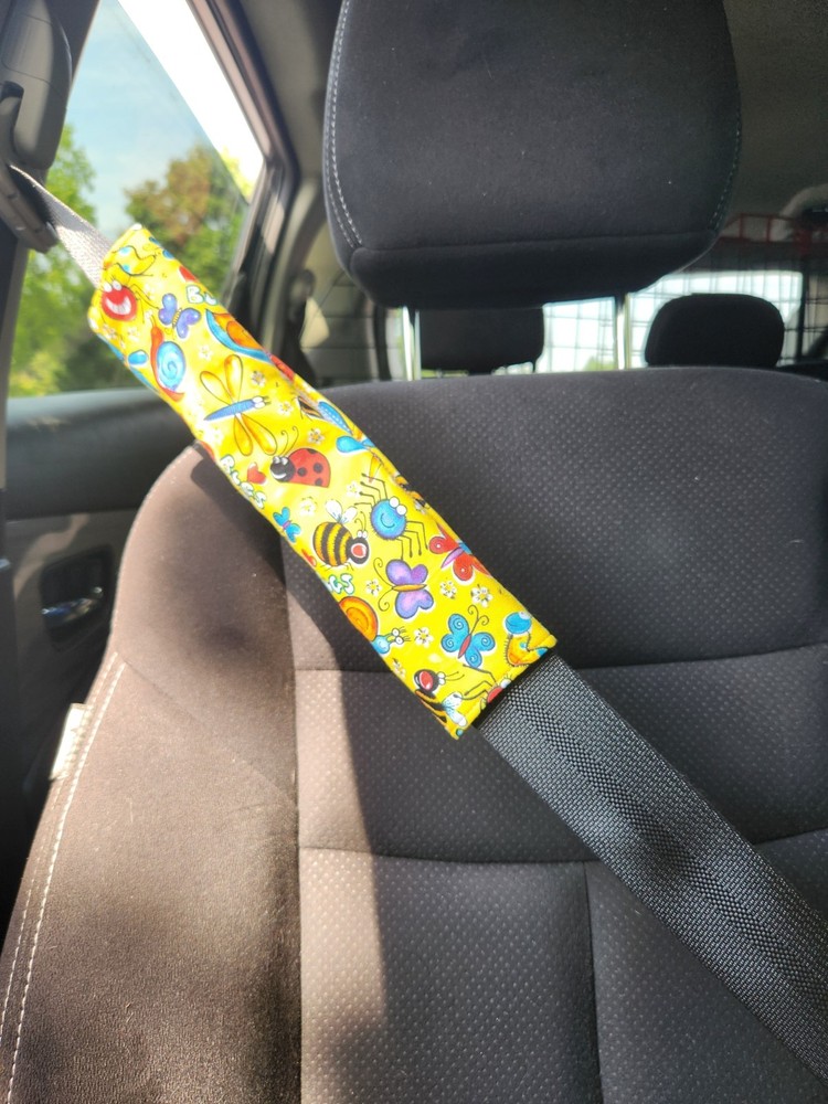 seat belt cover shoulder pads Cute Bugs