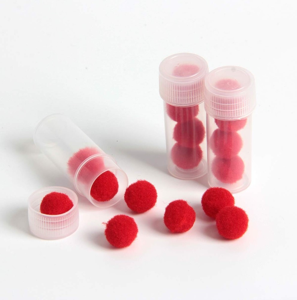 100Pcs 7ml Plastic Empty Sample Bottles Mini Vials Small Items Storage Container