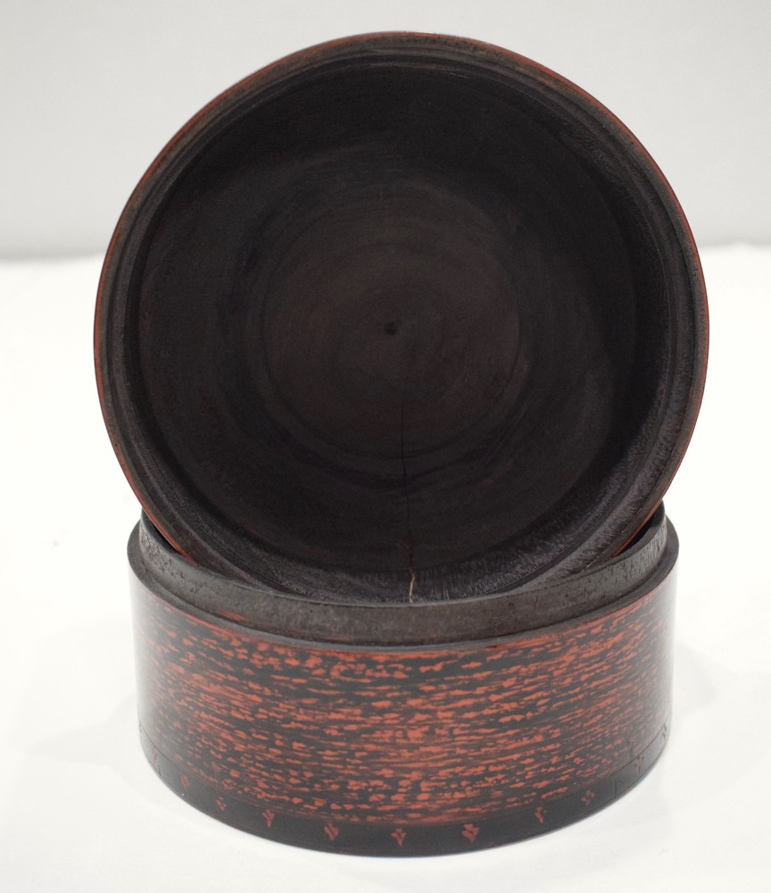 Spice Box Middle Eastern Rosewood Painted Lacquered Spice Box