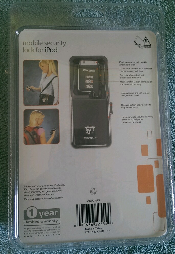 Targus Security Lock & Griffin New!