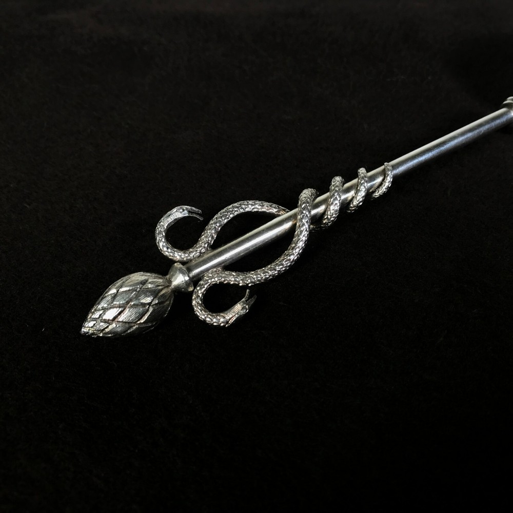 Figural Continental 800 Silver Spoon Snakes