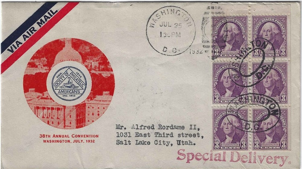FDC   # 720b -2  --  Booklet pane  -- Gorham