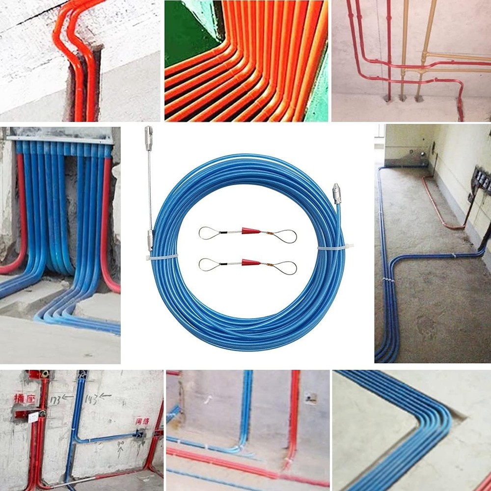 30m 100 Feet Electrical Fish Tape Wire Puller Through Wall Wire Guide Device Sta