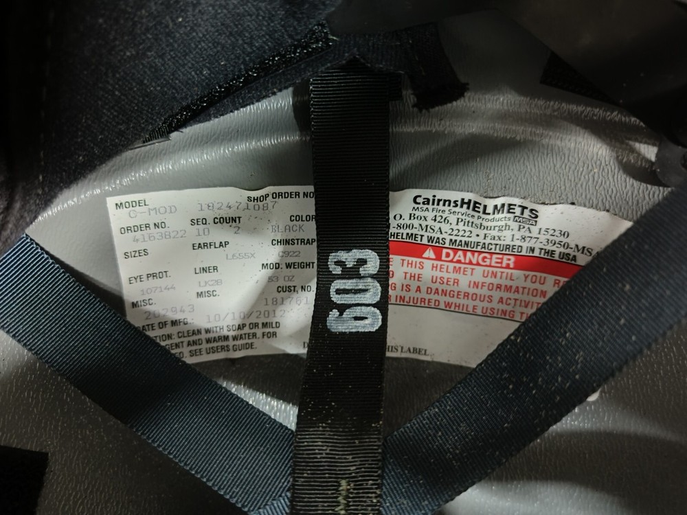 Cairns HELMETS MSA FIRE SERVICE MODEL C-MOD 182471087