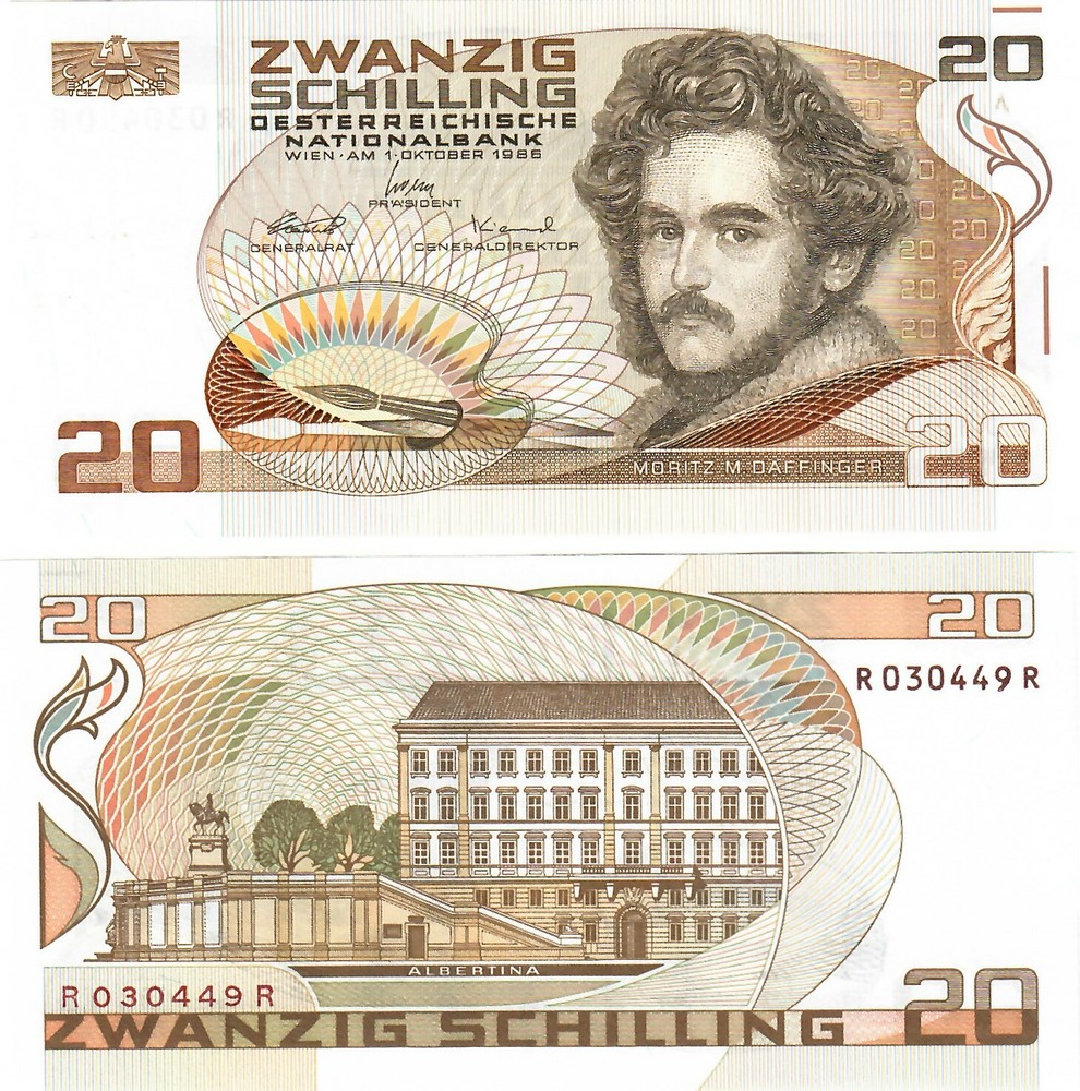 Austria 20 Schilling 1986 UNC