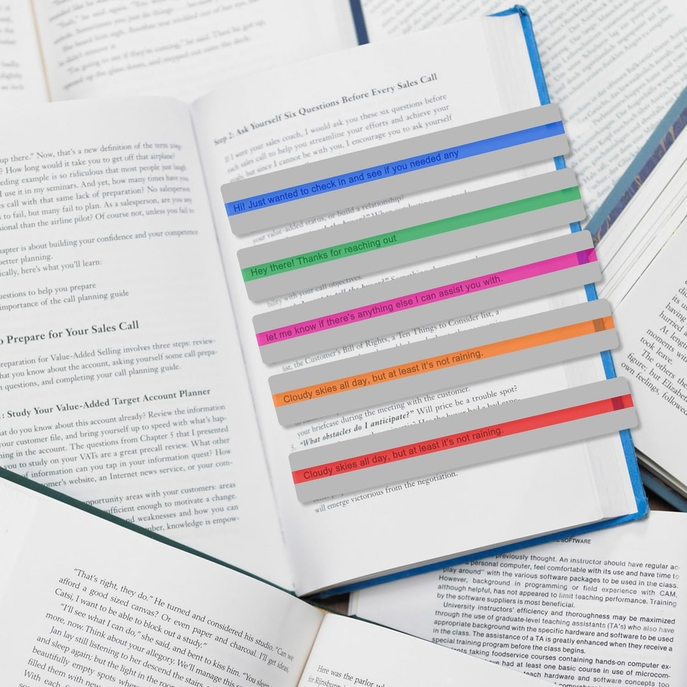 Guided Reading Strips & Highlight Strips, Reading Assistance Strips for Home Stu