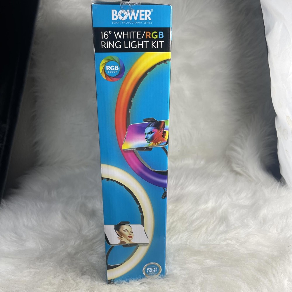 Bower 12-inch LED RGB Ring Light Studio Kit with Special Effects; Black