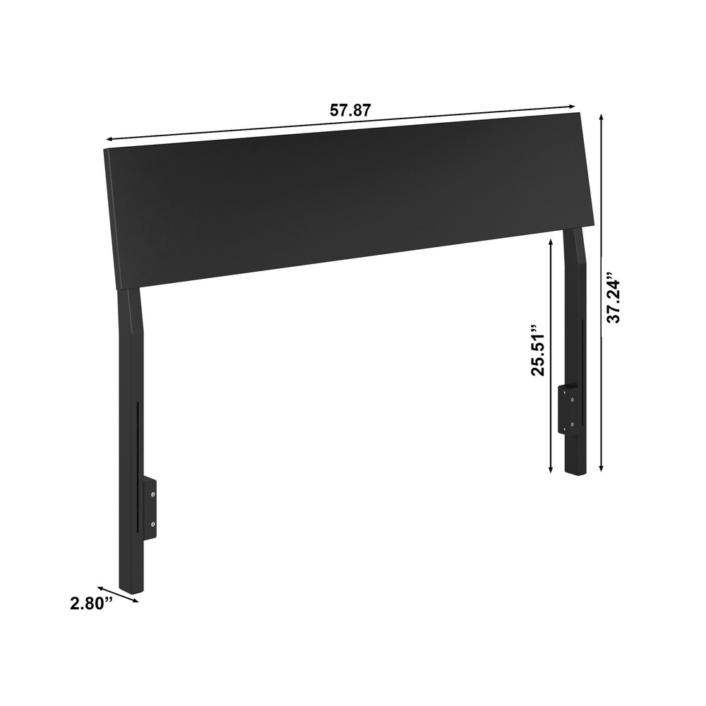 Bradford Full Solid Wood Headboard in Black