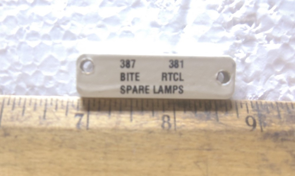 Aluminum Spare Lamps Cover (NOS)