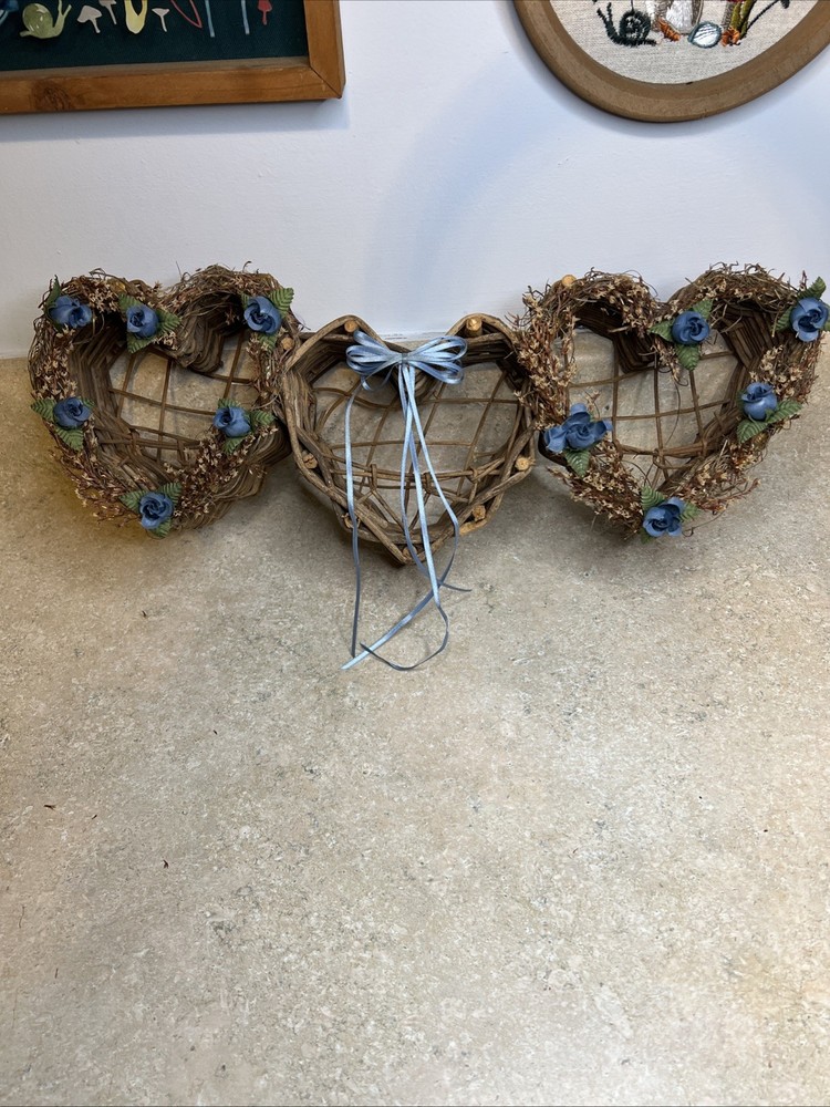 Cottage Core Handwoven Grapevine Hearts