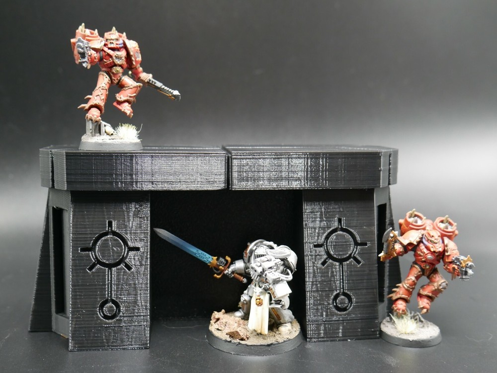 Tabletop Terrain  Necron Scifi Space Portal Bunker