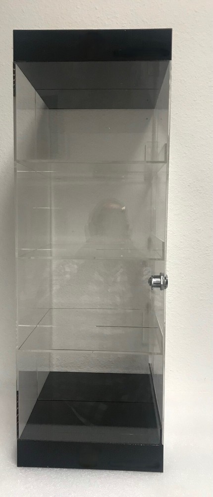Acrylic Counter TOP Display Case (8 x 10 x 24) Lucite Case, Locking Showcase