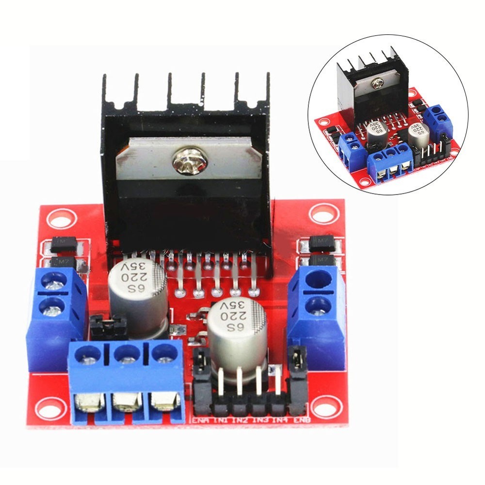Advanced L298N Motor Driver Module for Robot and RC Car Projects