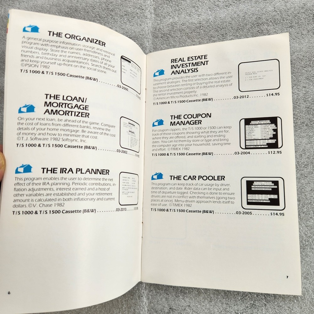 Timex Sinclair 1983 Computer Software Catalog. Winter Issue. Clean Condition