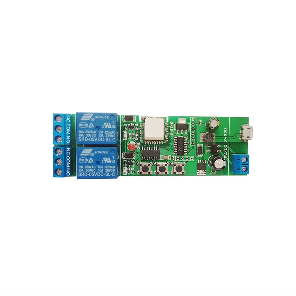 EWelink WiFi Inching Relay Momentary Self-Locking Interlock Switch Module ST-DC2