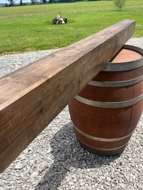 137 Fireplace Mantle Beam 72"x6"x6" Solid, Rustic, Salvage