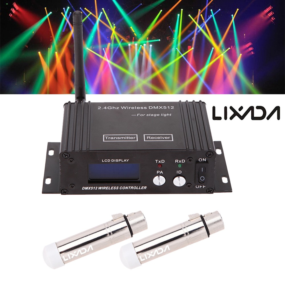 2.4G Wireless DMX Controller Transmitter Receiver Repeater For Stage Light D6K4