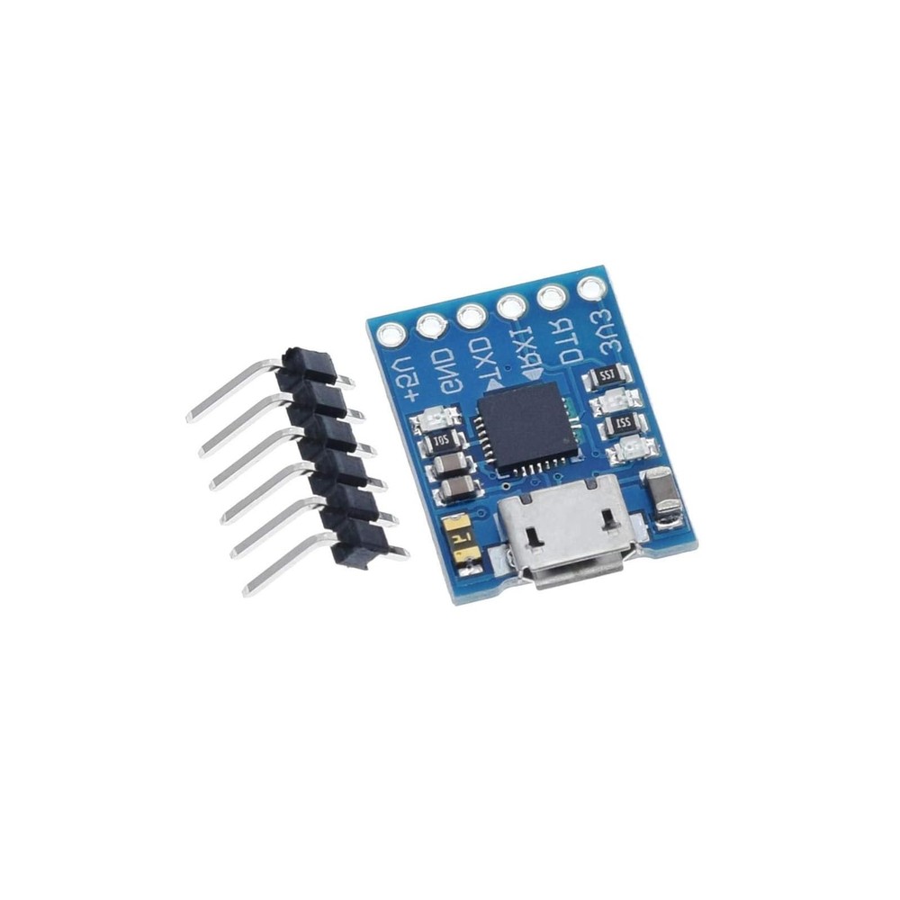 4-Pack CP2102 USB-to-UART Modules, Micro-USB 6-Pin TTL Serial Converters, STC