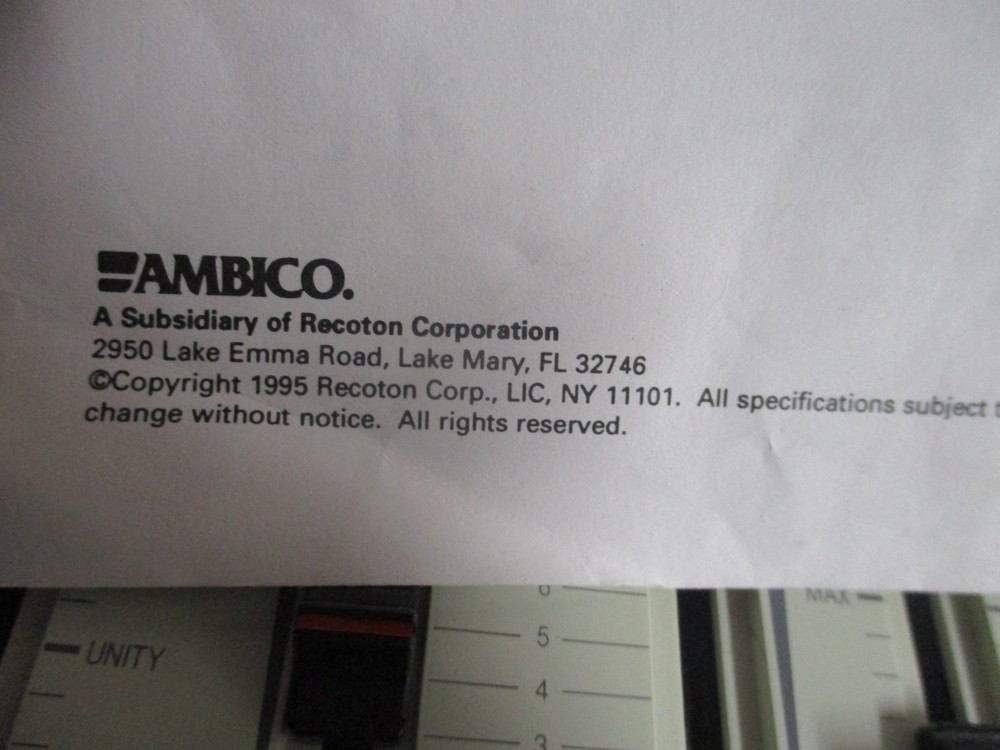 Vintage 90's AMBICO Editing A/V Processor V-6321