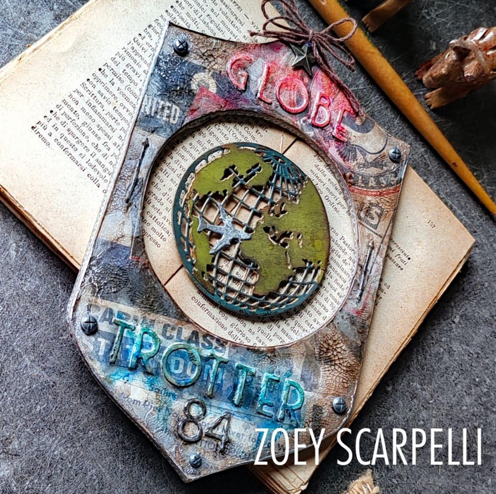 Sizzix Thinlits 29pc Vault World Travel #666606 Retail $20.99 by Tim Holtz