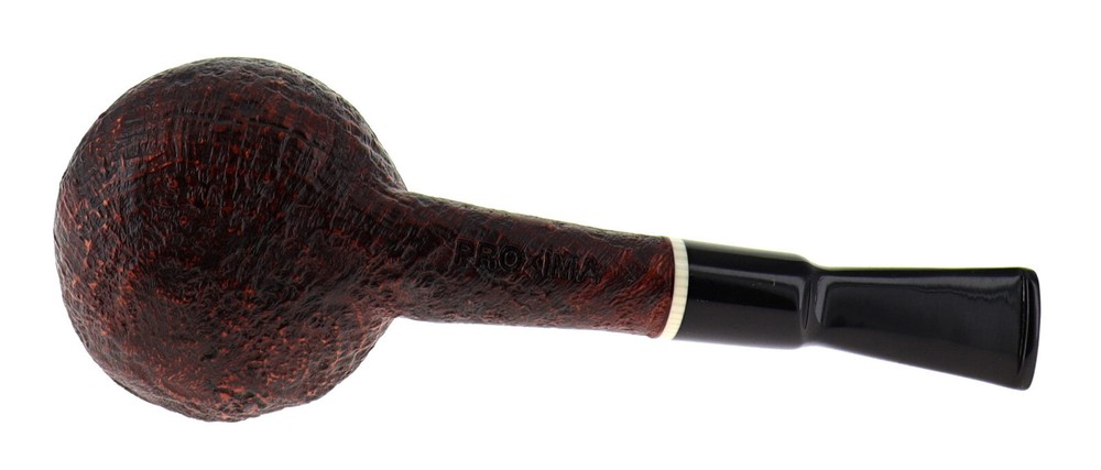 Pipe PROXIMA brown sandblasted shape stand up straight brandy