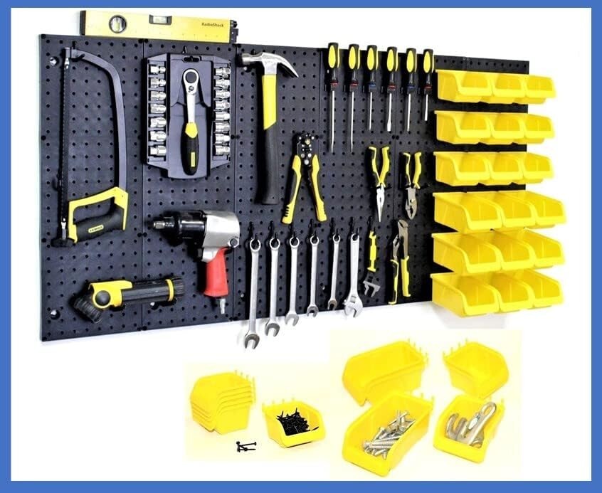 WallPeg Pegboard Wall Organizer & Garden Tools Storage Organizer - PK 160