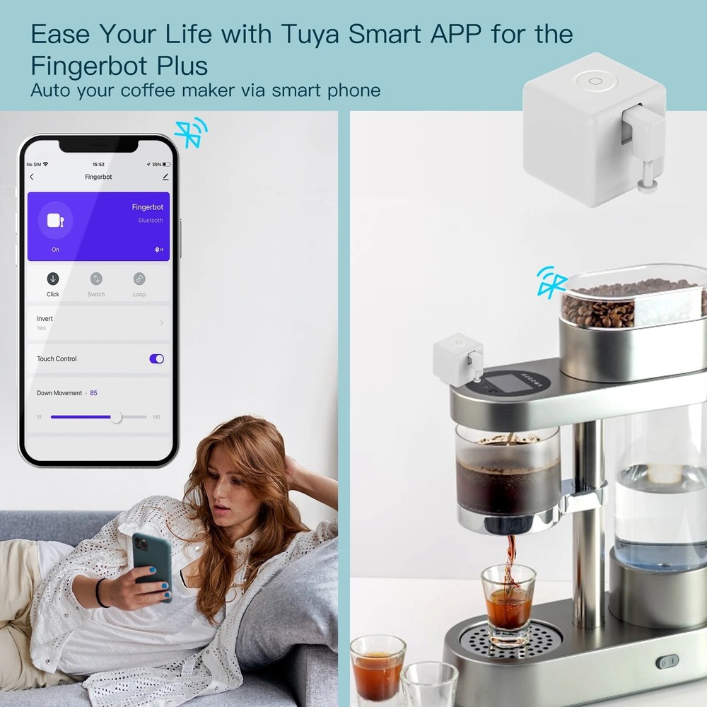 Smart Tuya Fingerbot Button Pusher Switch Smart Home APP Voice Control For Alexa