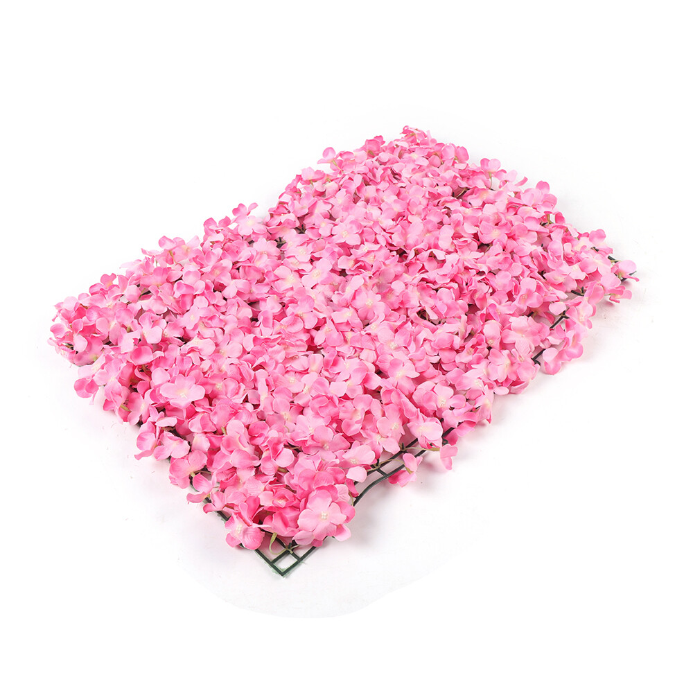 10pcs Artificial Flower Wall Panel Silk Fabric Floral Backdrop Decor Wedding