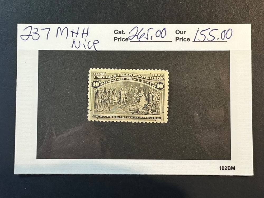 Scott #  237 MNH  NICE!!  2024 Scott Catalogue Value $ 265.00