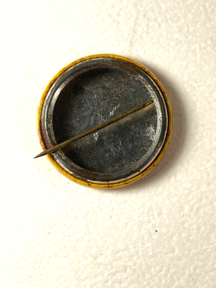 Vintage Nationalize AT&T Telecom Celluloid Button Pin