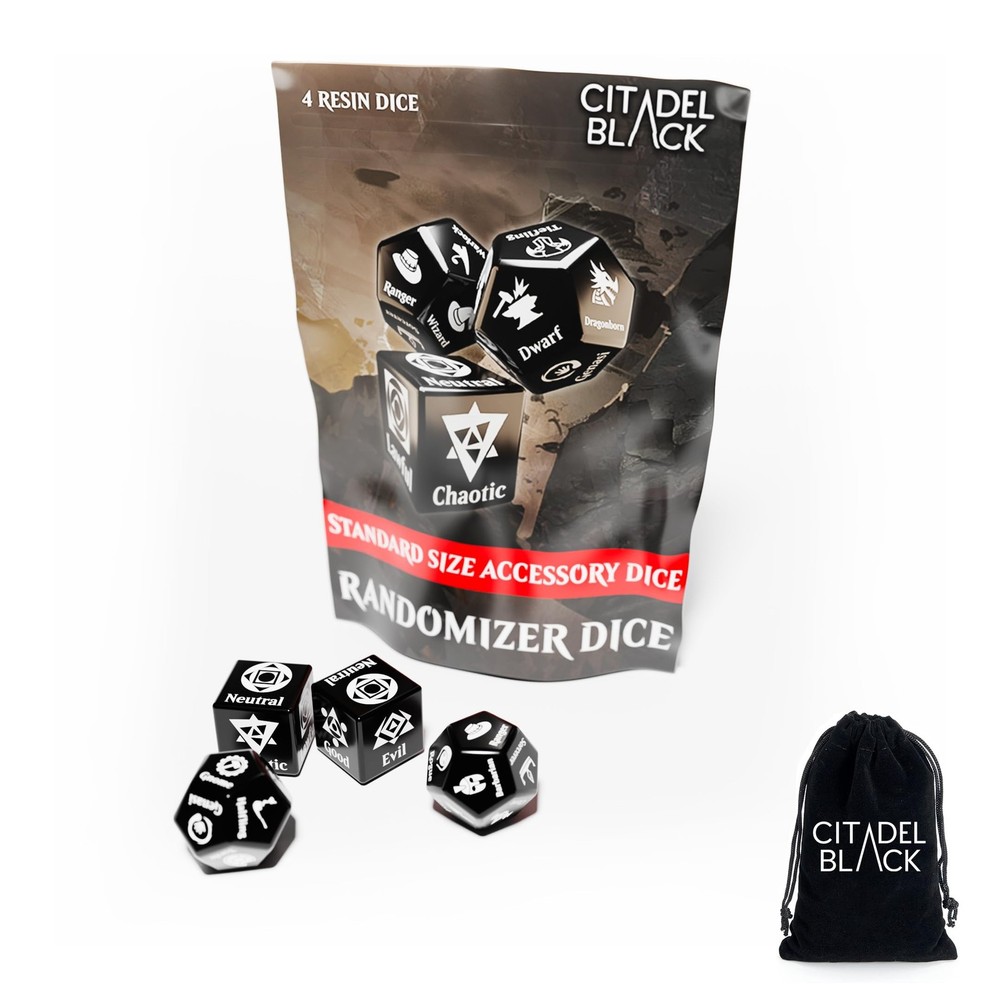 Character Randomizer Dice Set  Randomize Class, Race, & Alignment for Charact...