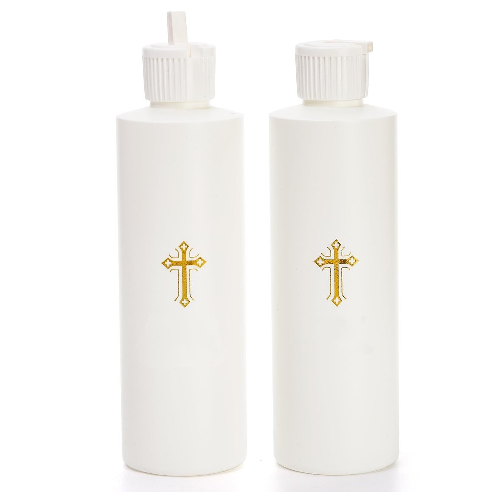 3 Pack 250ML Water Bottles Catholic Empty Container Water Plastic Bottle Cyli...