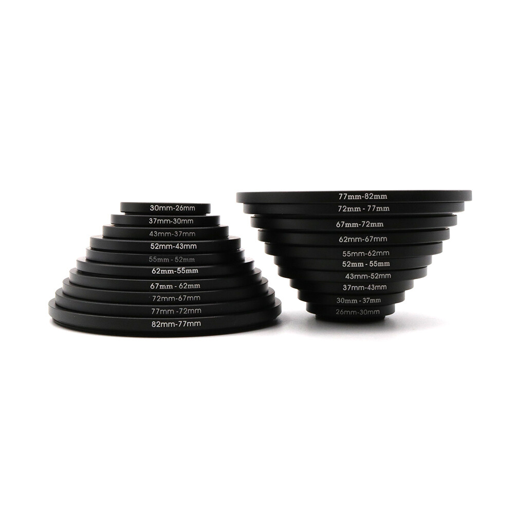20PCS Camera Lens Filter Adapter with 10x Step Up Ring + 10x Step Down Ring Sets