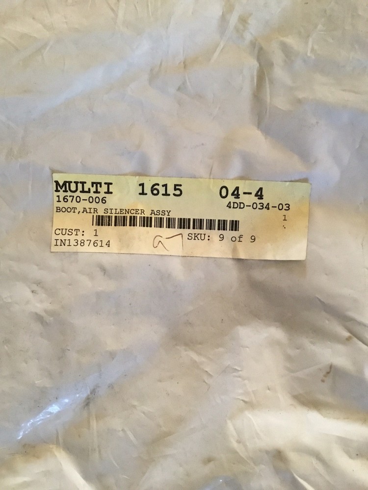 Arctic Cat Oem Air Silencer Boot 1670-006