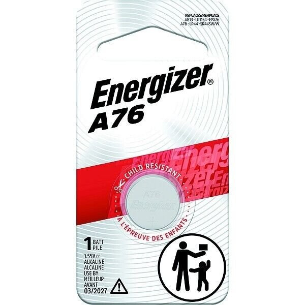 2 Pack Energizer LR44 AG13 357 Button Cell Batteries