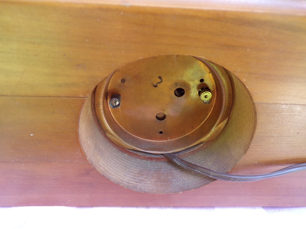 Vintage G.E. wooden paddle boat clock