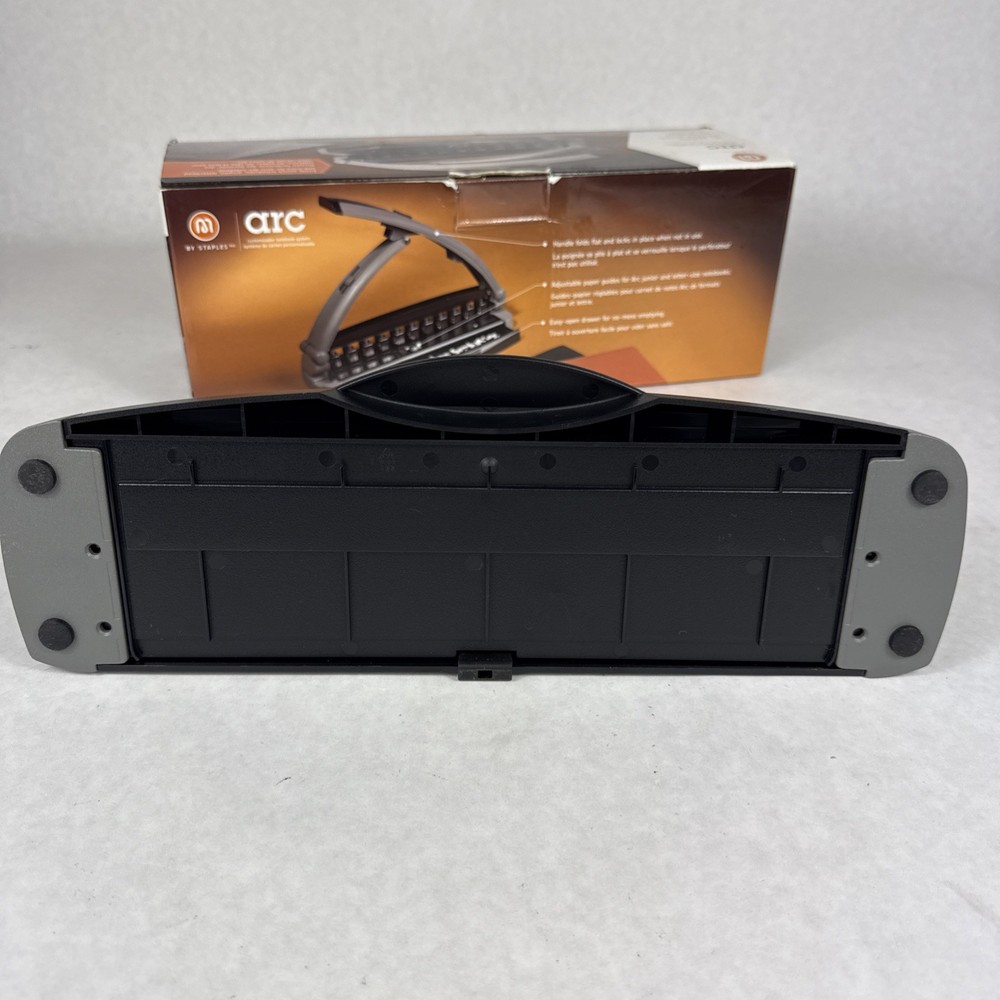Staples Arc System 11-Hole Desktop Punch, 8-Sheet Capacity, Model 40836 EUC