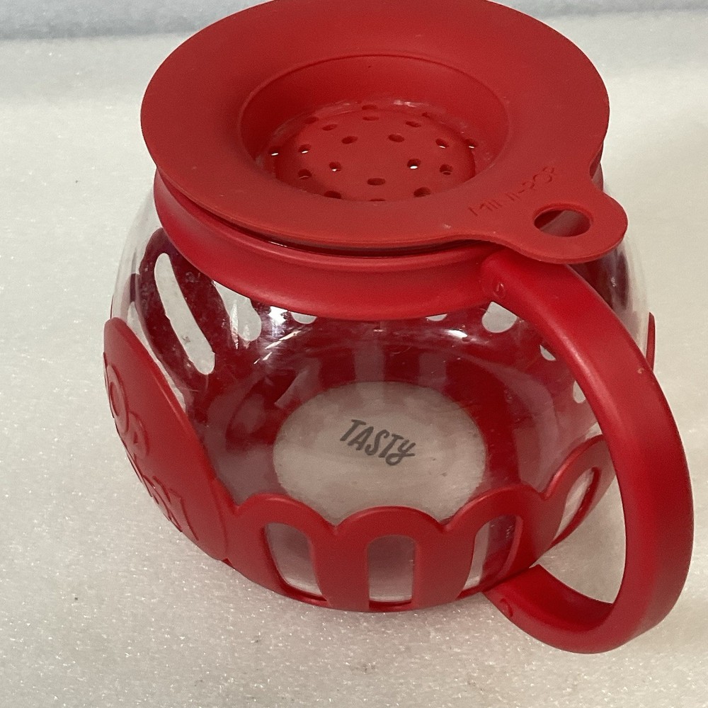Ecolution Tasty Mini-Pop Microwave Popcorn Maker 1.5qt Red