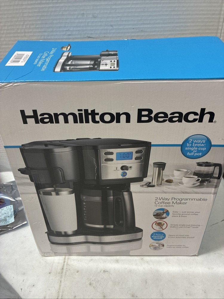 Hamilton Beach 47650FG 12 Cup Coffee Maker - Black, Programmable, Easy-Pour