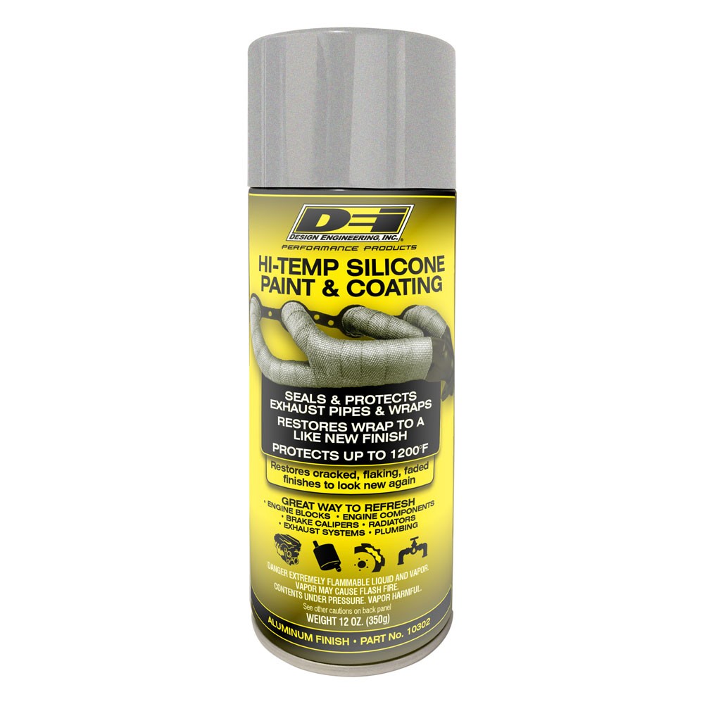 Design Engineering DEI 10302 (3-Pack),  Hi-Temp Silicone Coating, Silver, 3 Cans