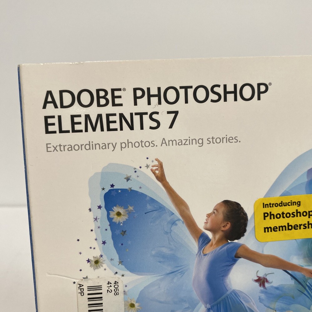 Adobe Photoshop Elements 7 Software Edit Enhance Create Share For PC With BOOK!