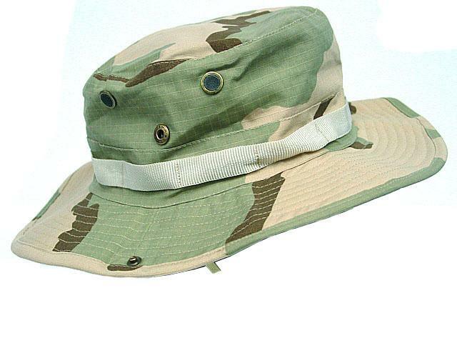 Boonie Hat Army 3 Color Desert Camo - Medium