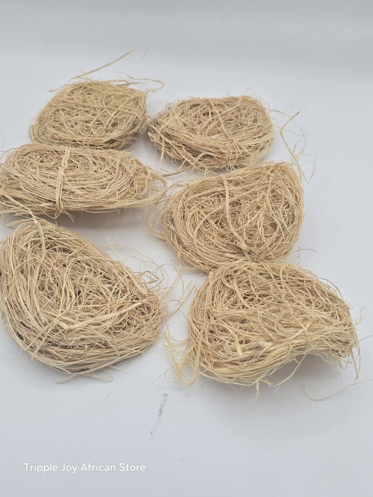 African Wooden Sponge 6 Pcs