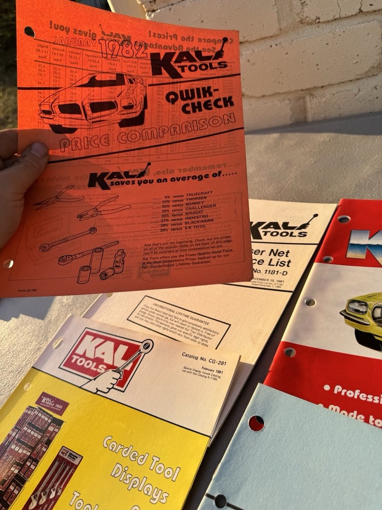 kal tools catalog lot