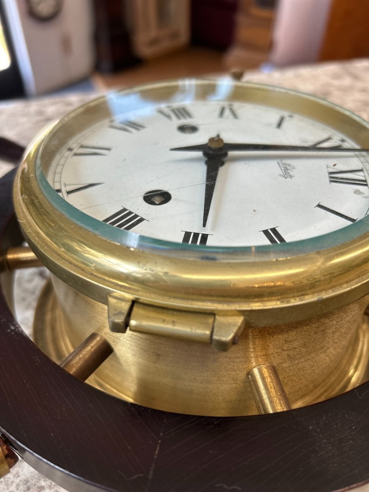 Schatz Ship Clock Nautical Bell Ships Wheel Germany