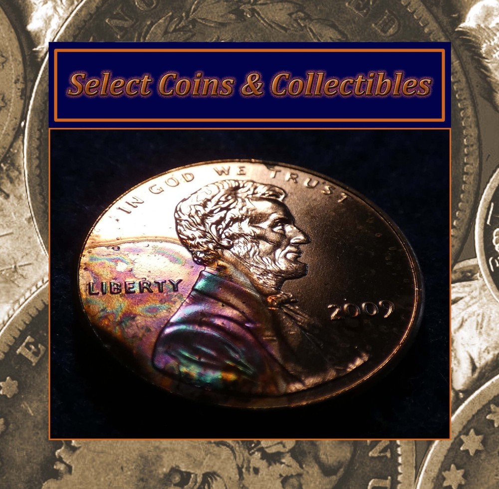 2009-P Lincoln Bicentennial Formative Years Rainbow Toned Cent #1998