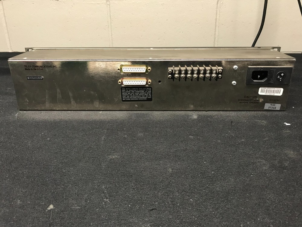 RTS EKPD96-8 Telex Matrix Intercom Control Panel System with Power Cord