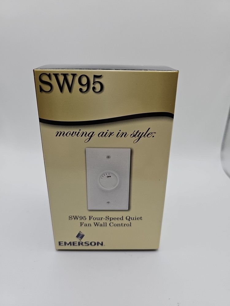 Emerson SW95 Ivory Four-Speed Quiet Fan Control Electronic Solid State