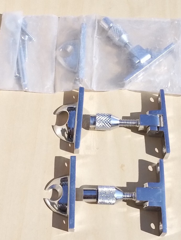 Retro Victorian style Silver Metal Sash window Lock Latch Catch Security Set 3