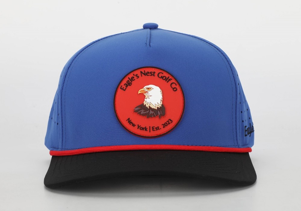 Rope Snapback Golf Hat/Cap Eagle's Nest Golf Co. (Blue/Red)